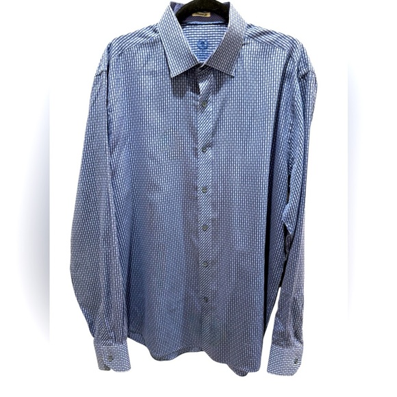 Bugatchi uomo shaped fit button down see measurements xl great condition - Picture 2 of 8